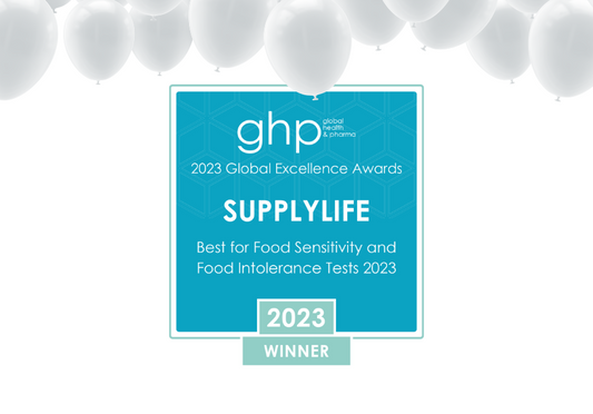 Supply Life Wins 2023 Global Excellence Award for "Best for Food Sensitivity and Food Intolerance Tests